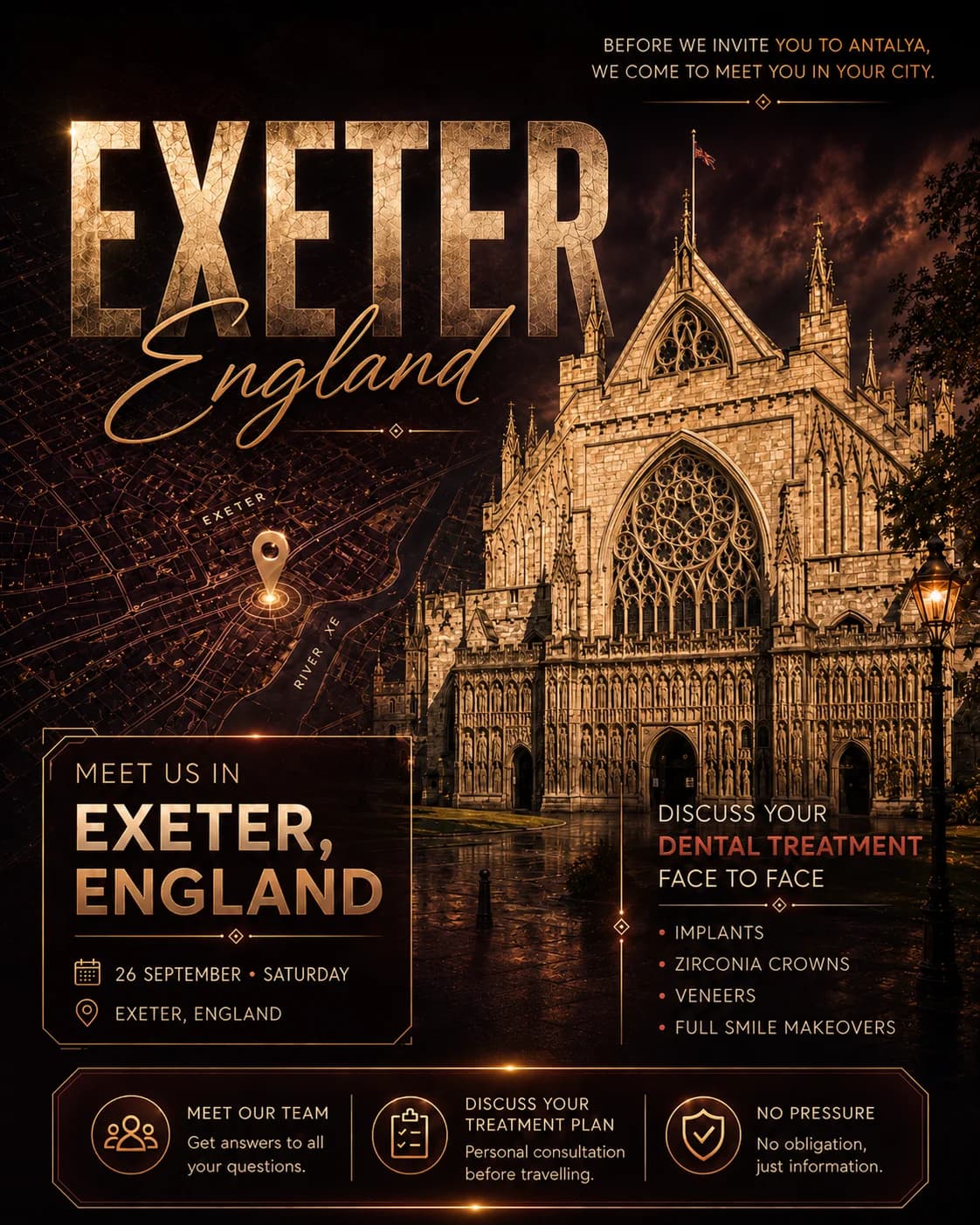 Wir kommen nach Exeter