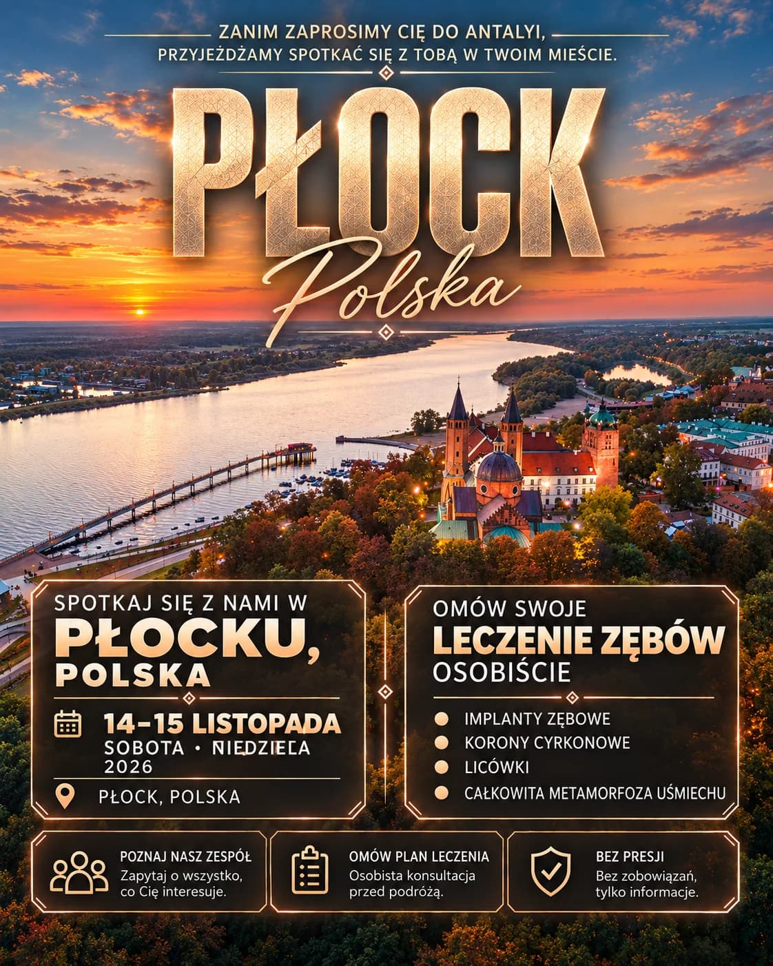 Wir kommen nach Płock.